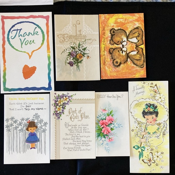 Vintage Unused Greeting Cards w/ Envelopes-Set of 30 - Picture 5 of 10
